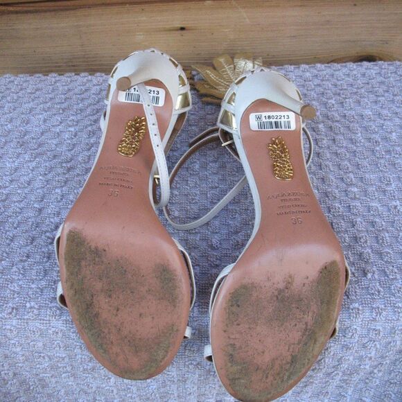 Aquazzura Pineapple Sandals Heels - Picture 10 of 11